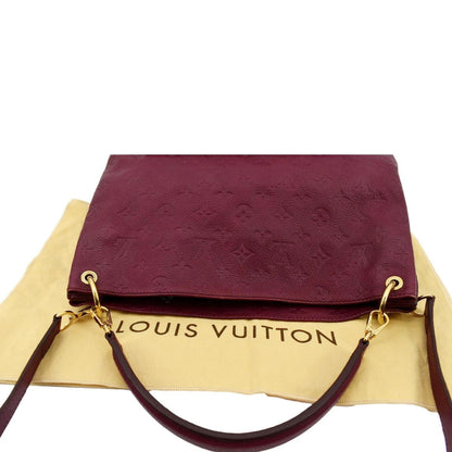 LOUIS VUITTON Metis Hobo Monogram Empreinte Shoulder Bag Maroon