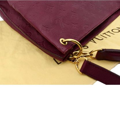 LOUIS VUITTON Metis Hobo Monogram Empreinte Shoulder Bag Maroon