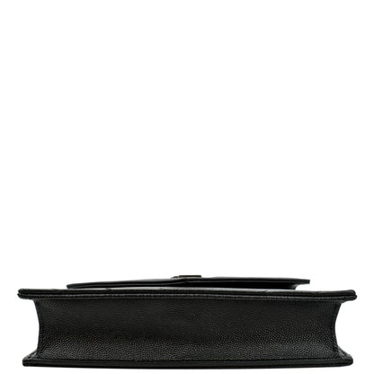 YVES SAINT LAURENT Cassandre Grain De Poudre Crossbody Chain Bag Black