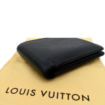 LOUIS VUITTON Multiple Epi Leather Wallet Black