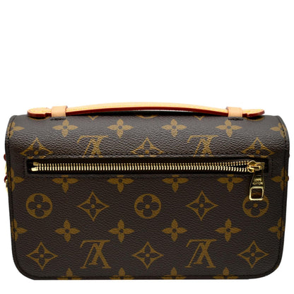 LOUIS VUITTON Metis East West Pochette Monogram Canvas Shoulder Bag Brown
