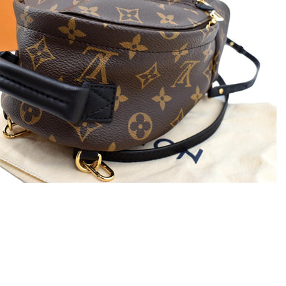LOUIS VUITTON Palm Springs Mini Monogram Canvas Backpack Brown