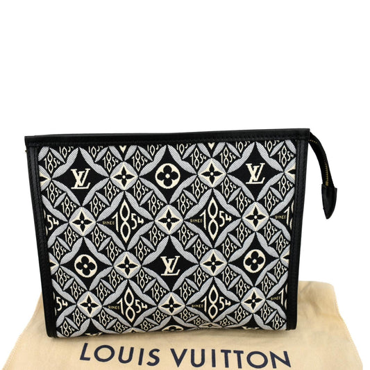 LOUIS VUITTON Since 1854 Toiletry 26 Jacquard Pouch Gray
