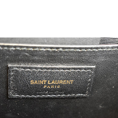 YVES SAINT LAURENT Medium Envelope Leather Chain Shoulder Bag Red