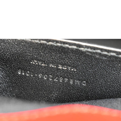 YVES SAINT LAURENT Medium Envelope Leather Chain Shoulder Bag Red