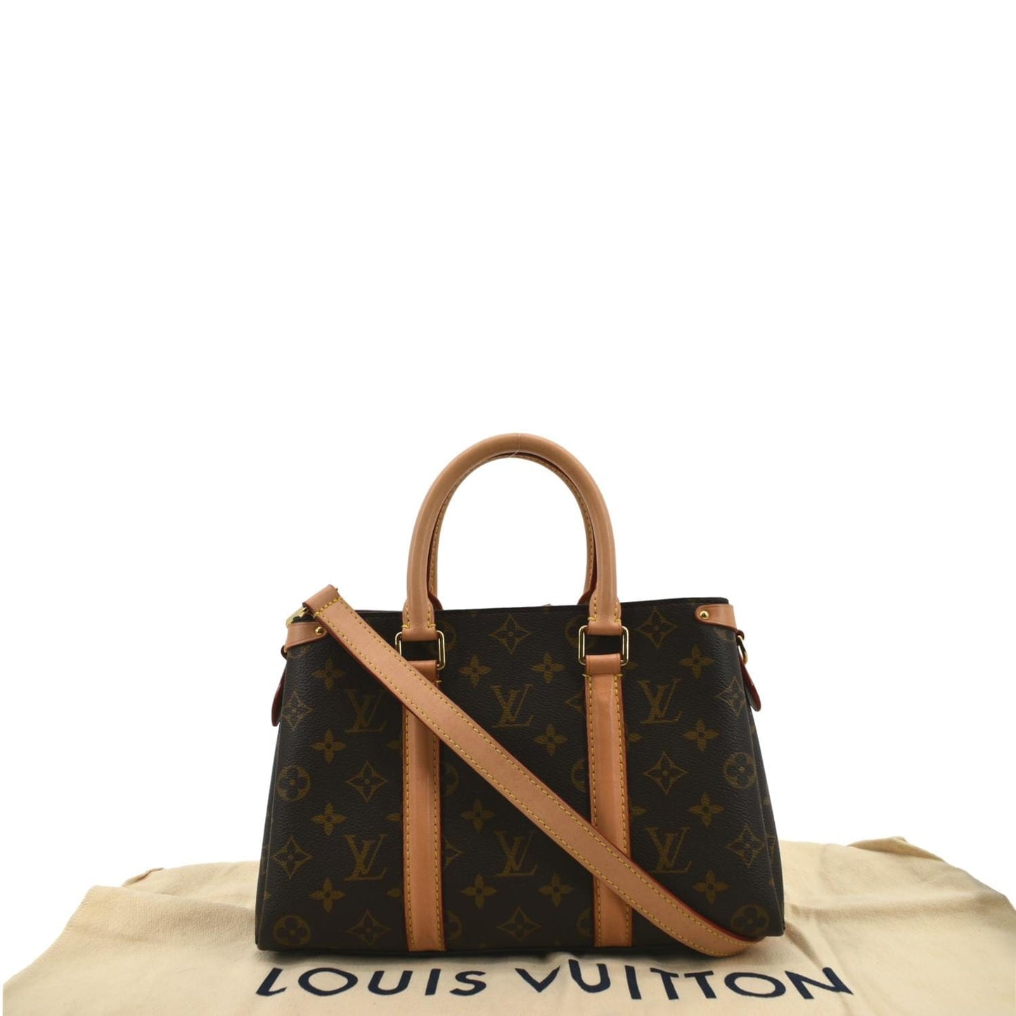 LOUIS VUITTON Soufflot BB Monogram Canvas Shoulder Crossbody Bag Brown