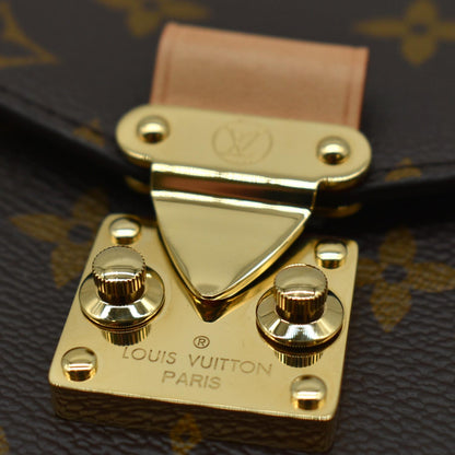 LOUIS VUITTON Metis East West Pochette Monogram Canvas Shoulder Bag Brown