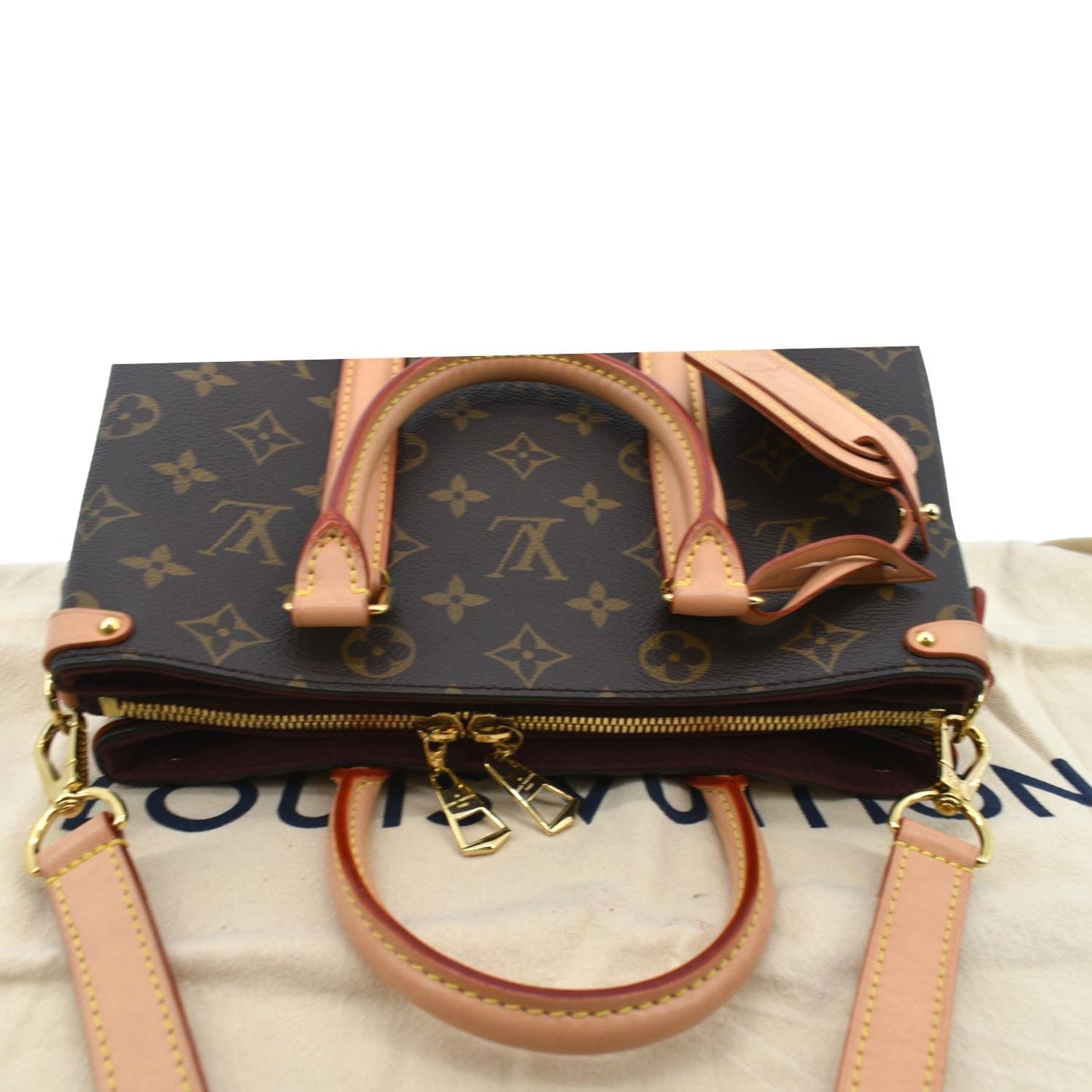 LOUIS VUITTON Soufflot BB Monogram Canvas Shoulder Crossbody Bag Brown