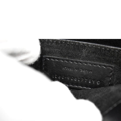 YVES SAINT LAURENT Sunset Calfskin Leather Chain Shoulder Bag Black