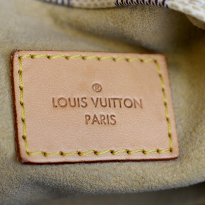 LOUIS VUITTON Artsy MM Damier Azur Hobo Bag White