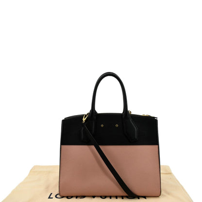 LOUIS VUITTON City Steamer Leather Shoulder Bag Magnolia