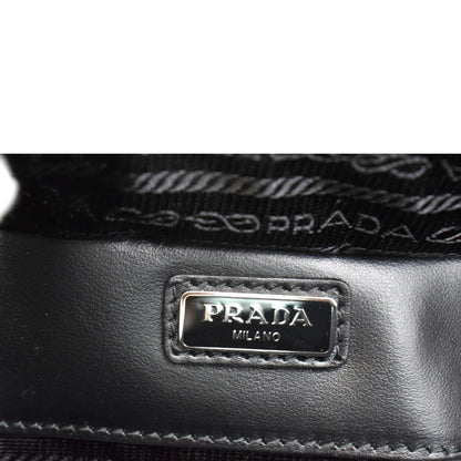 PRADA Brique Patent Leather Crossbody Bag Black 2VH069