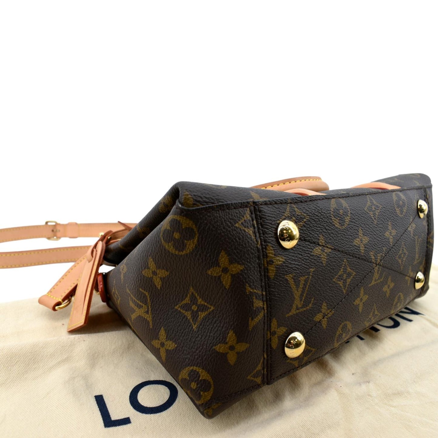 LOUIS VUITTON Soufflot BB Monogram Canvas Shoulder Crossbody Bag Brown