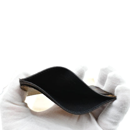 LOUIS VUITTON Monogram Canvas Card Holder Brown
