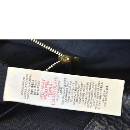 BURBERRY Dewsbury Medium Grain Check Embossed Tote Bag Black