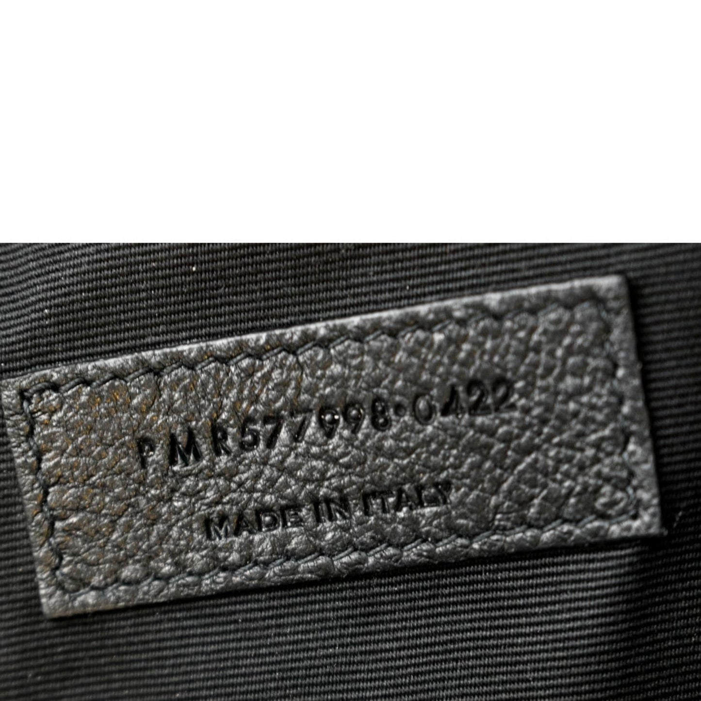 YVES SAINT LAURENT Niki Large Crinkle Leather Shopper Tote Bag Black