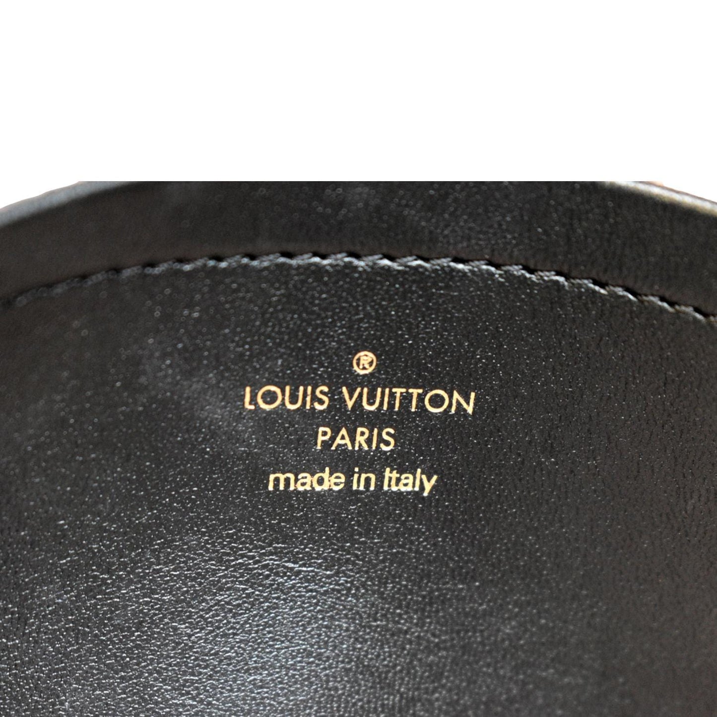 LOUIS VUITTON Coussin Monogram Embossed Pochette Crossbody Bag Black