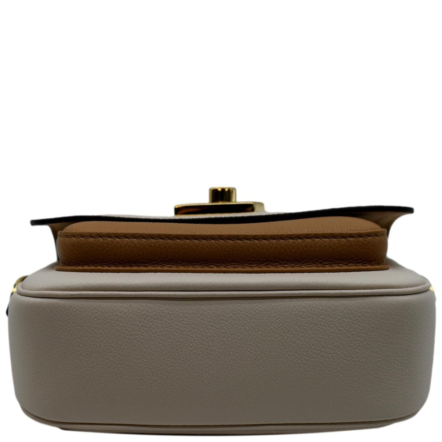 LOUIS VUITTON Lockme Tender Grained Calfskin Leather Shoulder Bag Quartz