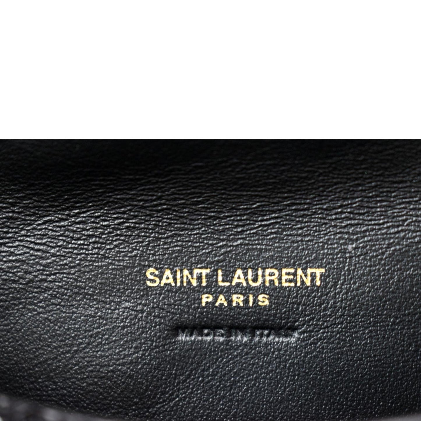 YVES SAINT LAURENT Small Puffer Sequin Clutch Wallet Black - sold
