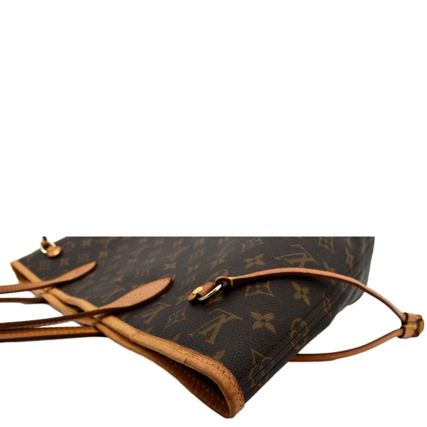 LOUIS VUITTON Neverfull MM Monogram Canvas Tote Bag Brown