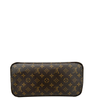 LOUIS VUITTON Neverfull MM Monogram Canvas Tote Bag Brown