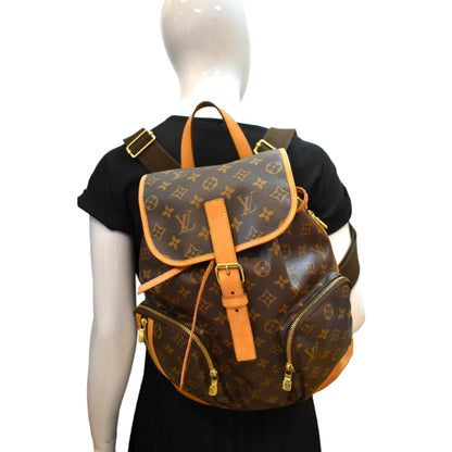LOUIS VUITTON Sac A Dos Bosphore Monogram Canvas Backpack Bag Brown