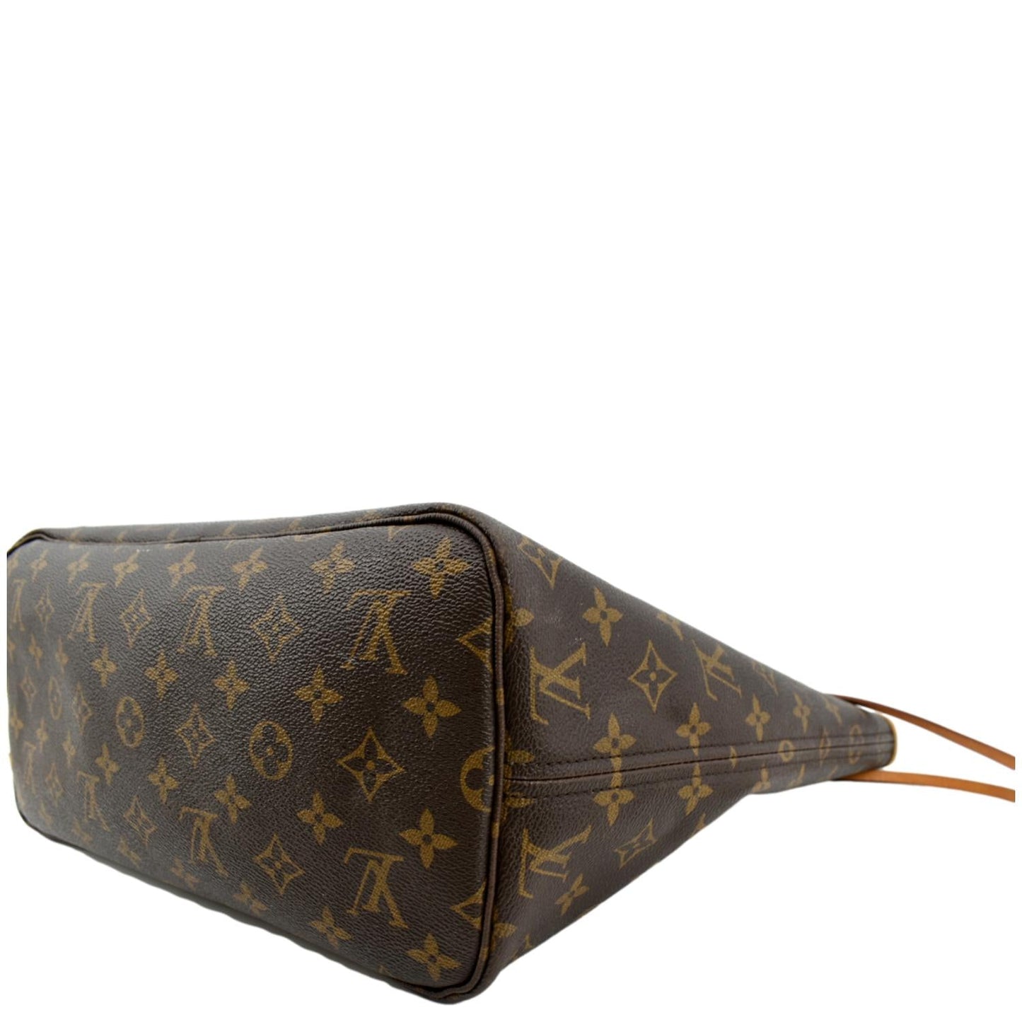 LOUIS VUITTON Neverfull MM Monogram Canvas Tote Bag Brown