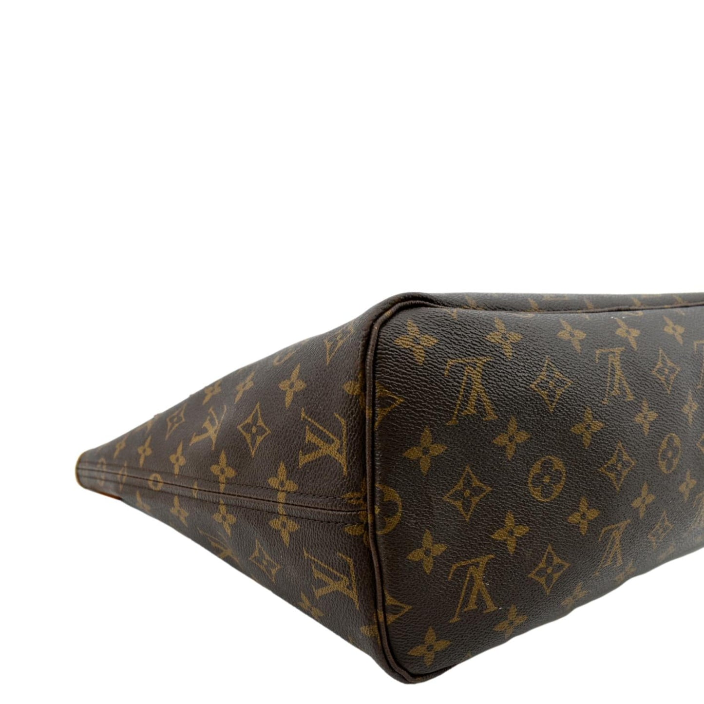 LOUIS VUITTON Neverfull MM Monogram Canvas Tote Bag Brown