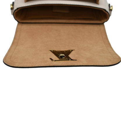 LOUIS VUITTON Lockme Tender Grained Calfskin Leather Shoulder Bag Quartz