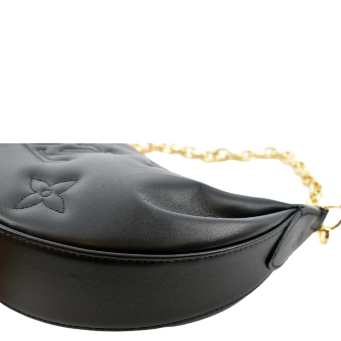 LOUIS VUITTON Over The Moon Calf Leather Shoulder Bag Black