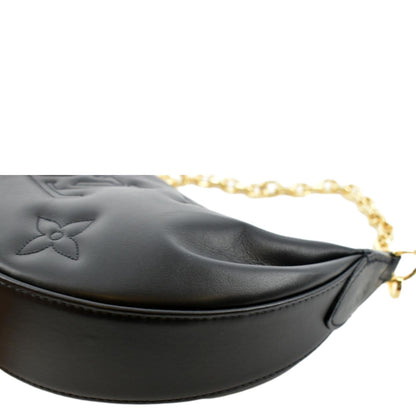 LOUIS VUITTON Over The Moon Calf Leather Shoulder Bag Black