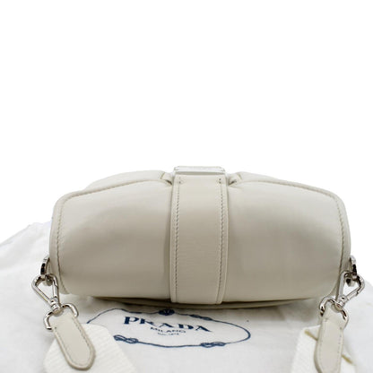 PRADA Borsa Pocket Con Nappa Leather Shoulder Bag White