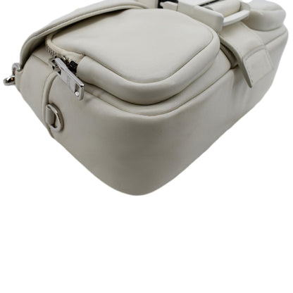 PRADA Borsa Pocket Con Nappa Leather Shoulder Bag White