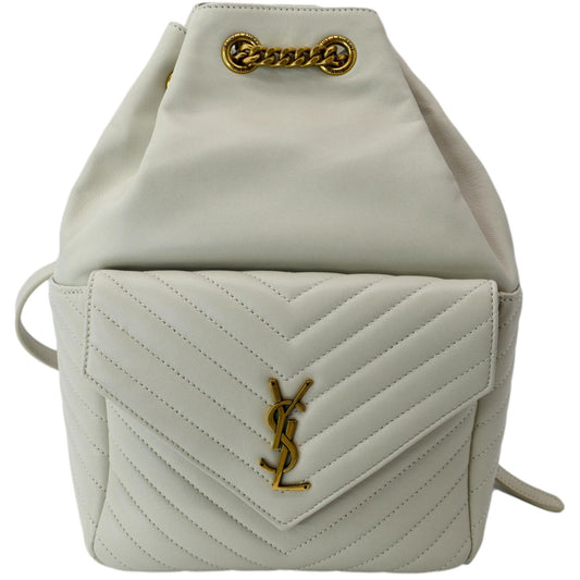 YVES SAINT LAURENT Joe Lambskin Leather Backpack Bag