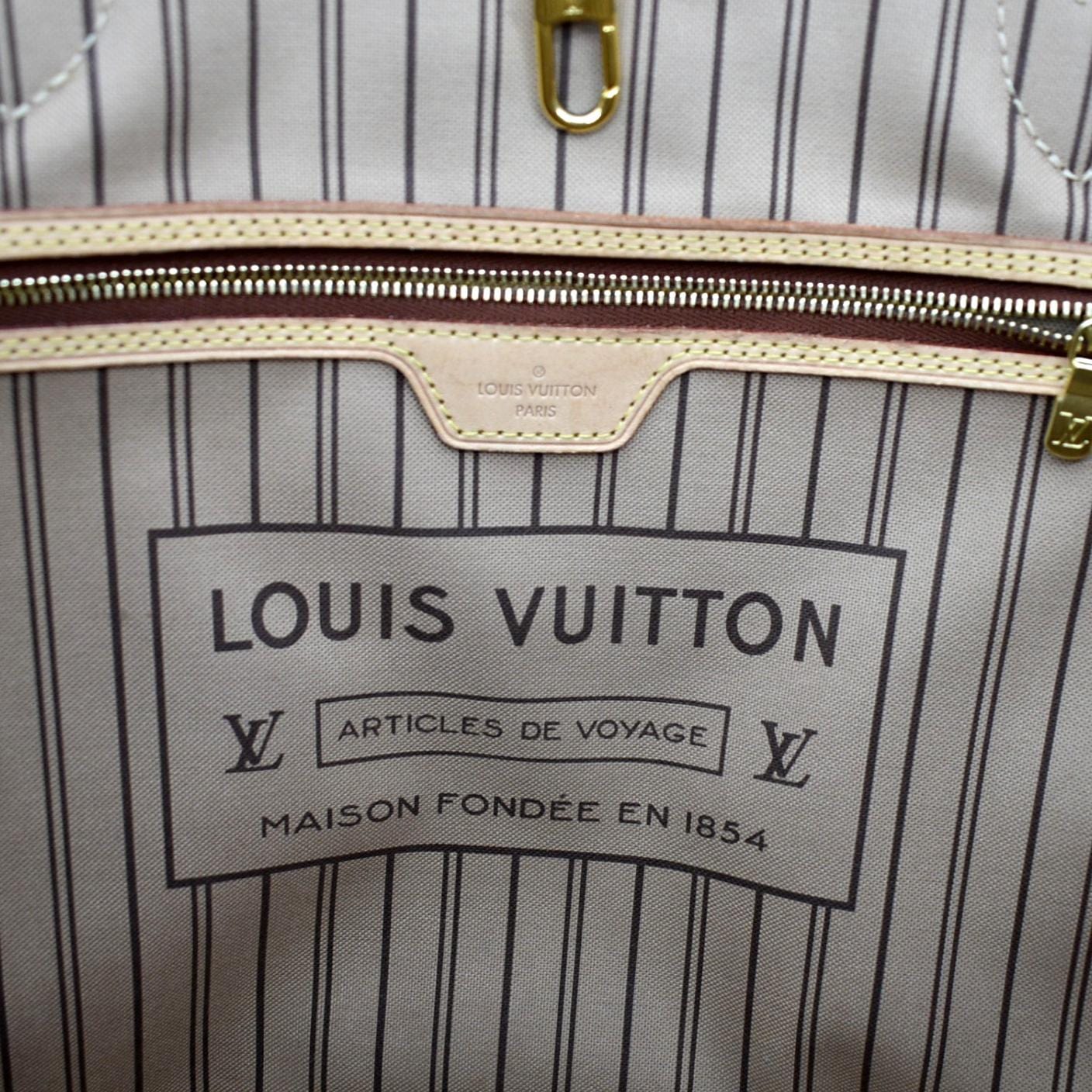 LOUIS VUITTON Neverfull GM Monogram Canvas Tote Bag Brown