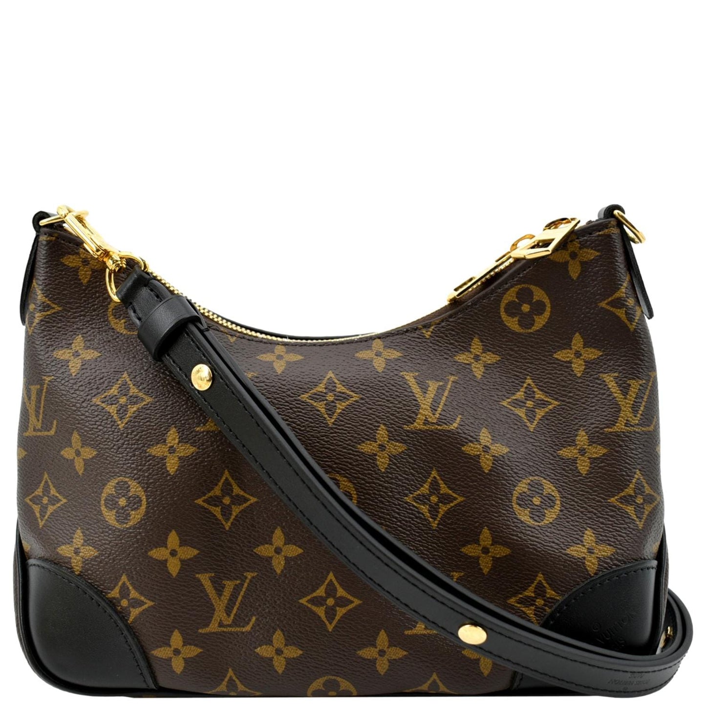 LOUIS VUITTON Boulogne NM Monogram Canvas Shoulder Bag Brown