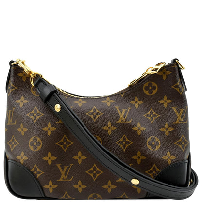 LOUIS VUITTON Boulogne NM Monogram Canvas Shoulder Bag Brown