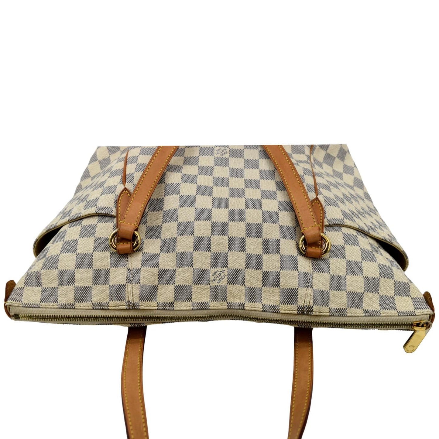 LOUIS VUITTON Totally GM Damier Azur Shoulder Bag White