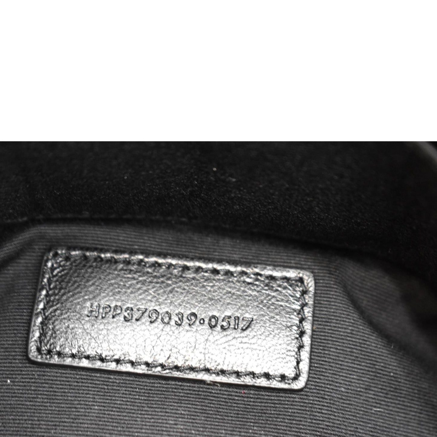 YVES SAINT LAURENT Monogram Leather Pouch Maroon