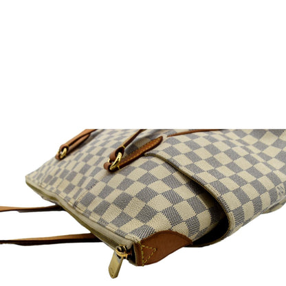 LOUIS VUITTON Totally GM Damier Azur Shoulder Bag White