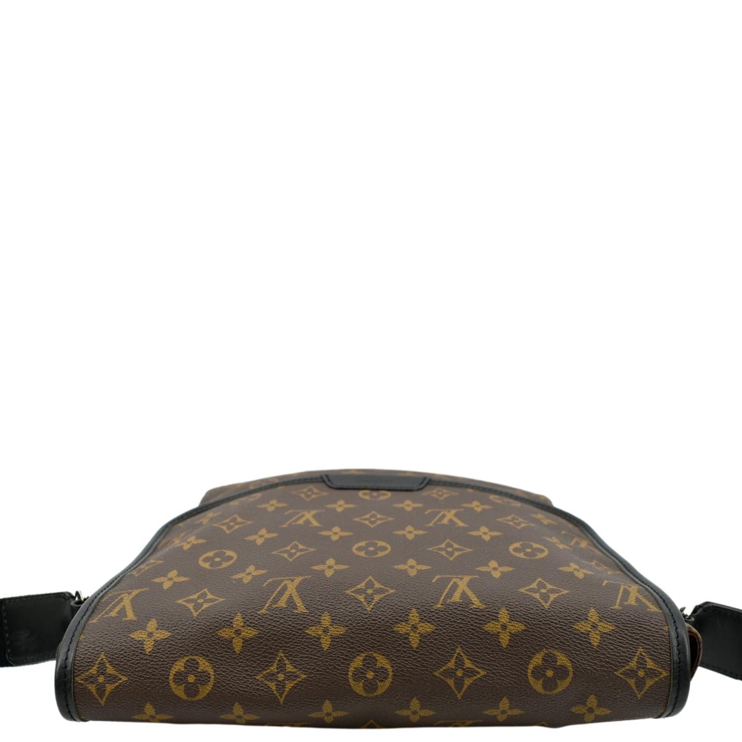 LOUIS VUITTON Bass MM Monogram Macassar Canvas Messenger Bag Brown