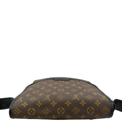 LOUIS VUITTON Bass MM Monogram Macassar Canvas Messenger Bag Brown