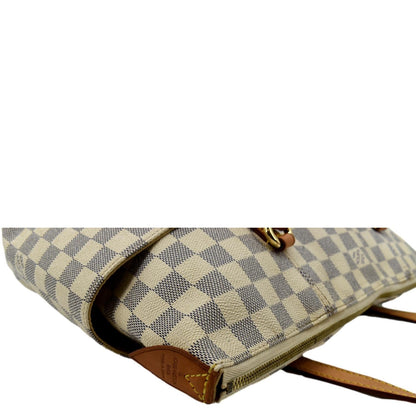 LOUIS VUITTON Totally GM Damier Azur Shoulder Bag White