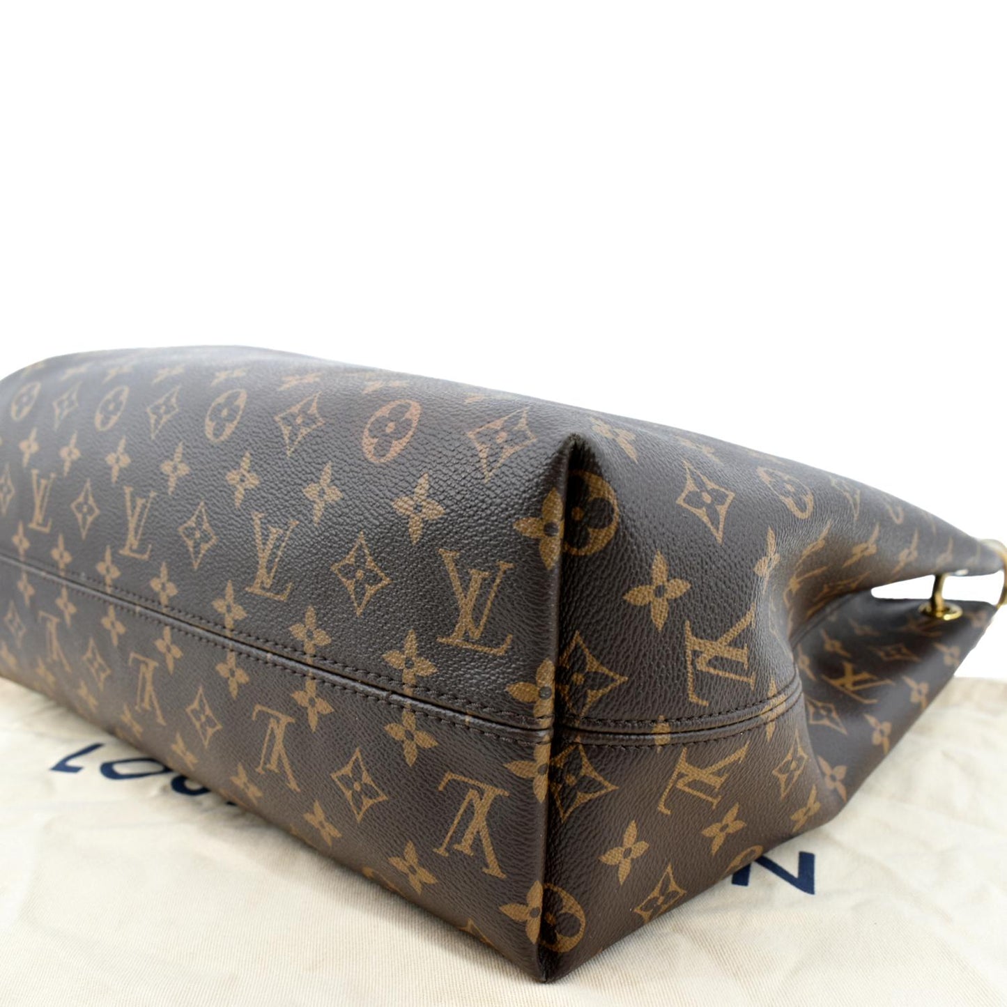 LOUIS VUITTON Graceful MM Monogram Canvas Shoulder Bag Brown