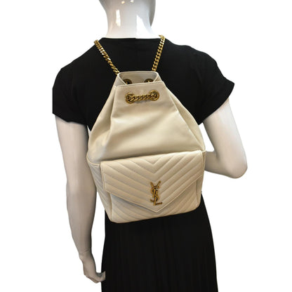 YVES SAINT LAURENT Joe Lambskin Leather Backpack Bag