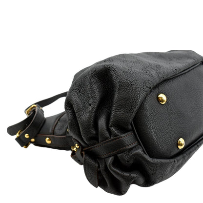 LOUIS VUITTON Mahina Leather Shoulder Bag Black