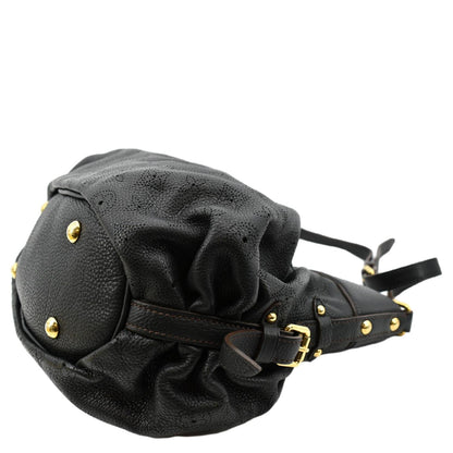 LOUIS VUITTON Mahina Leather Shoulder Bag Black