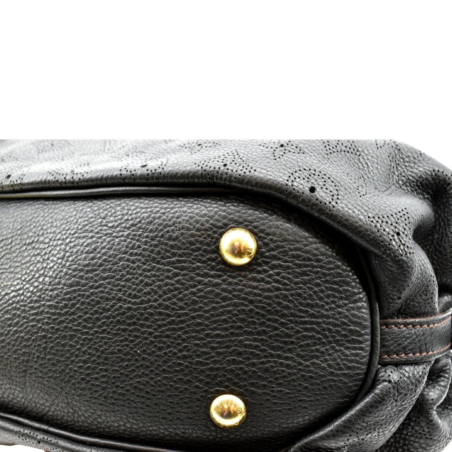 LOUIS VUITTON Mahina Leather Shoulder Bag Black