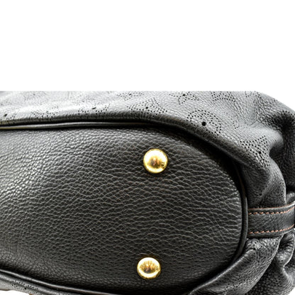 LOUIS VUITTON Mahina Leather Shoulder Bag Black