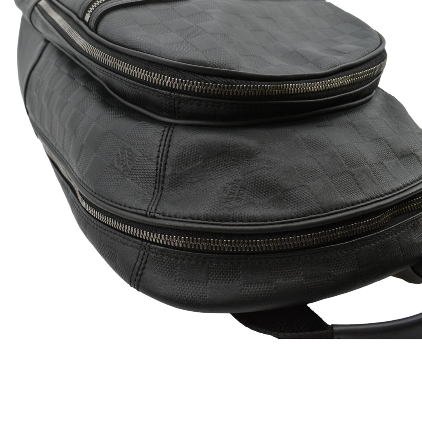 LOUIS VUITTON Michael Damier Infini Leather Backpack Bag Black
